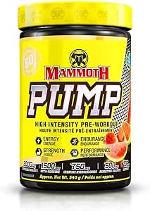 Bucked Up Mammoth Pump, Watermelon 60 serve