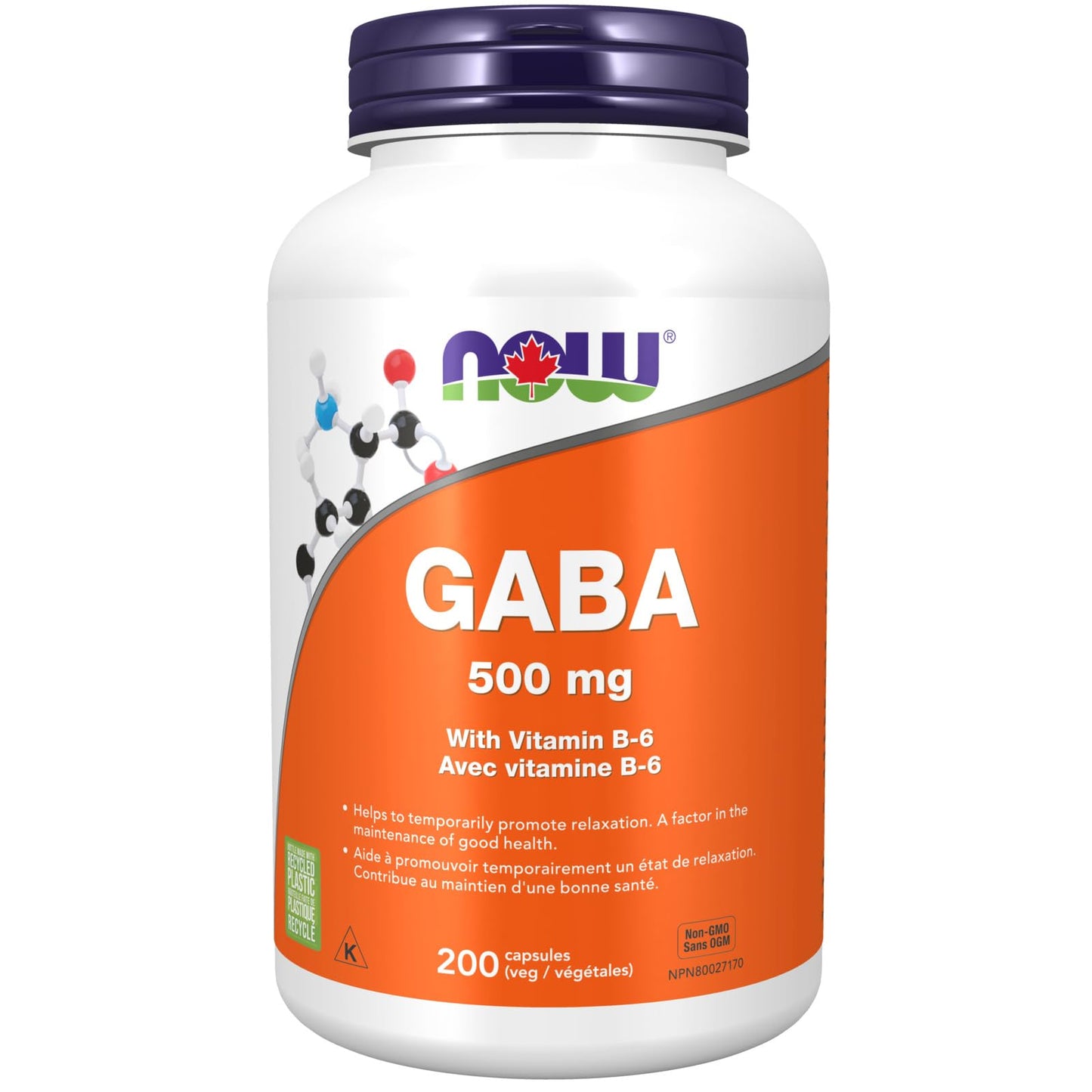 NOW GABA 500mg + B-6 200vcap