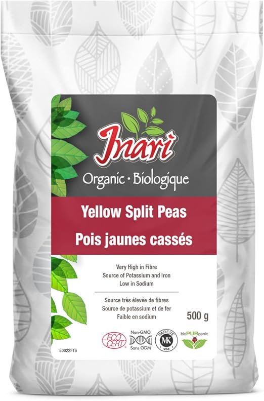 INARI - By Puresource Org Yellow Split Peas 500g