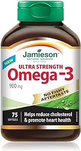 Jamieson JMS Ultra-Strength Omega-3 900mg 75's 75Softgels