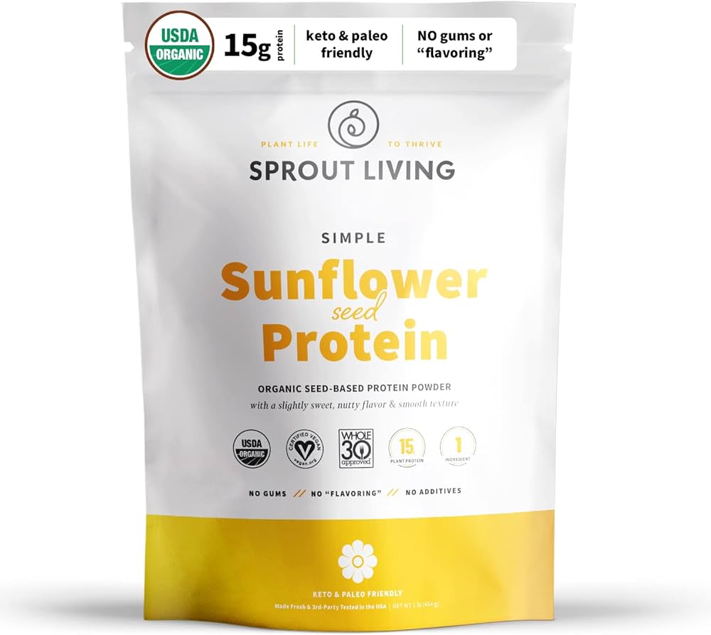 Sprout Living Simple Protein | Organic Sunflower Seed | 1 lbs
