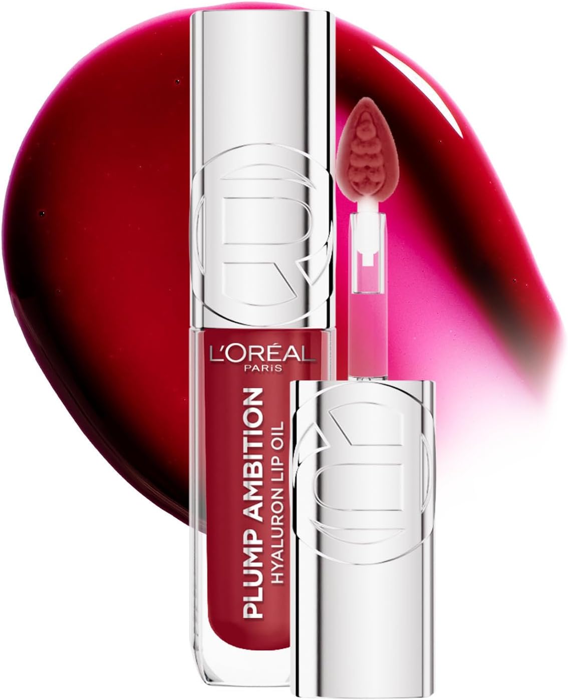L'OREAL PLUMP AMBITION HYALURON LIP OIL BERRY pack of 2