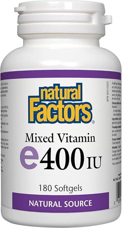 Natural Factors - Mixed Vitamin E 400 IU - 180 sgels