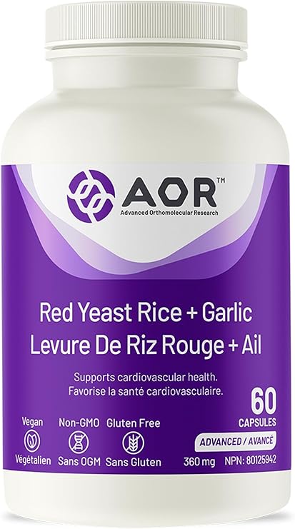 AOR   Red Yeast Rice + Garlic 60caps