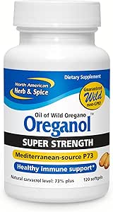 North American Herb & Spice -SuperStrength Oreganol P73 Gelcaps - 120 gels