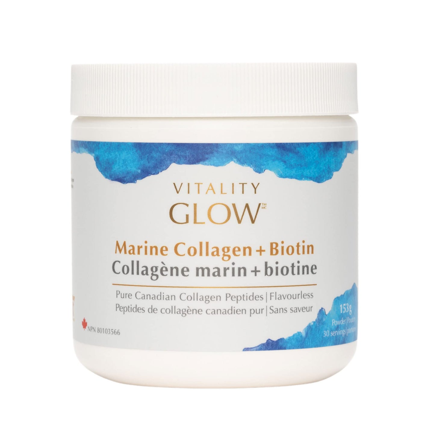 Vitality Products Inc. GLOW Marine Collagen + Biotin 153g