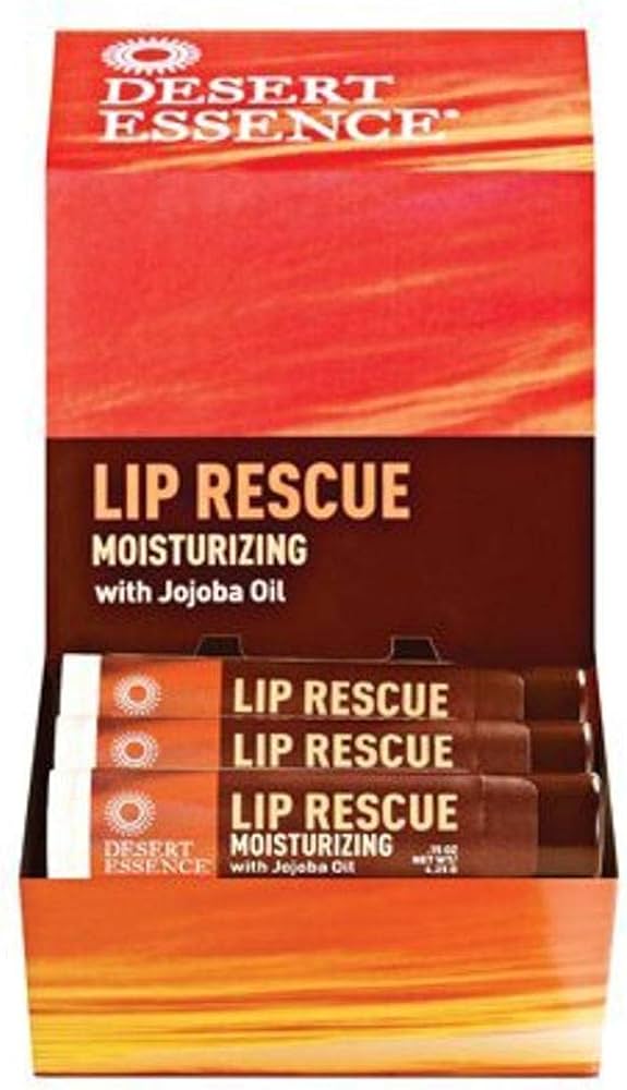 DESERT ESSENCE Jojoba Lip Rescue Disp 4.25g*24