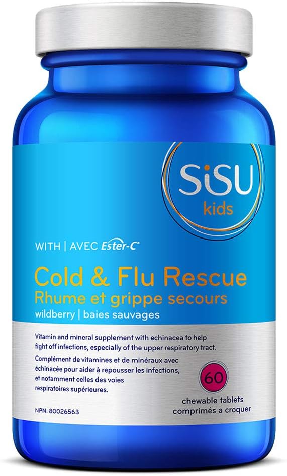 SISU - Kids Cold & Flu Rescue Chewable, Berry - 60 tabs