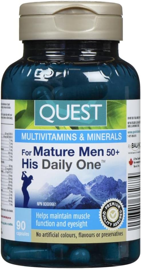 Quest - The Quest For Health_For Mature Men 50+ His Daily One 90caps