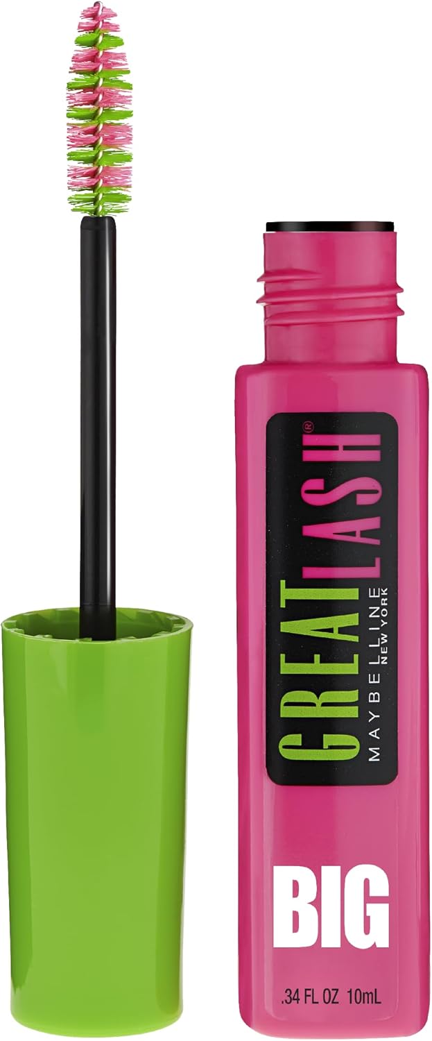 MAYB GREAT LASH MASCARA WATERPROOF BLACKEST BLACK pack of 3