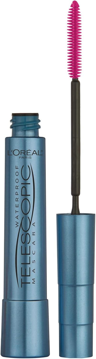 L'OREAL TELESCOPIC MASCARA WATERPROOF BLACK pack of 3