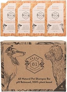 Crate 61 Organics Inc. Citrus & Vanilla Pet Shampoo Bar 8 x 110g