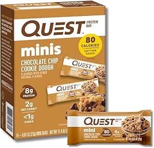 Quest Quest Mini Bars, Chocolate Chip Cookie Dough, 14/box
