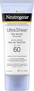 NEUTROGENA ULTRA SHEER DRY SUN SCREEN SPF 60 88ML