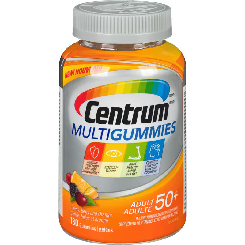 CENTRUM MULTIGUMMIES ADLT 50+ 130 GUMMY