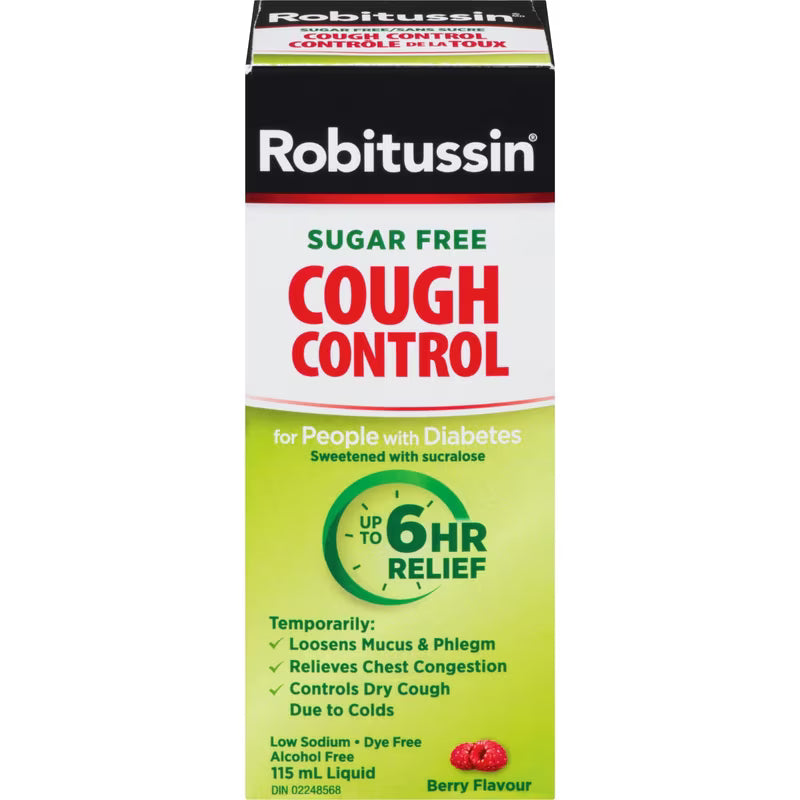 ROBITUSSIN DM COUGH PEOPLE WITH DIABETES 115ML LIQUID