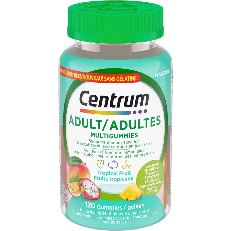 CENTRUM MULTIGUMMIES TROPICAL FRUITS ADLT 120 GUMMY