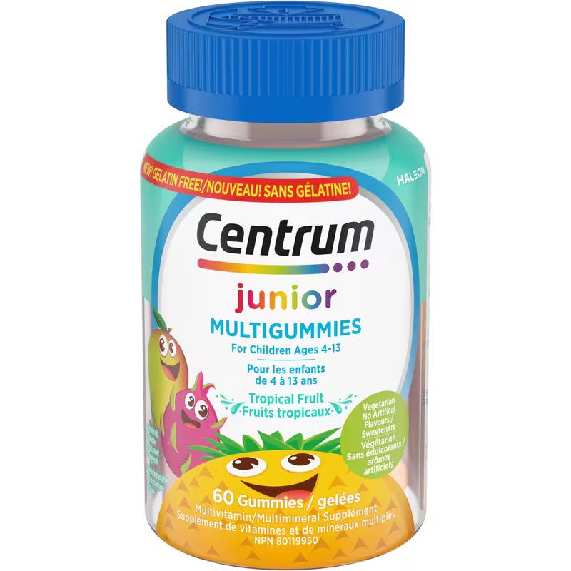 CENTRUM MULTIGUMMIES TROPICAL FRUITS JR 60 GUMMY
