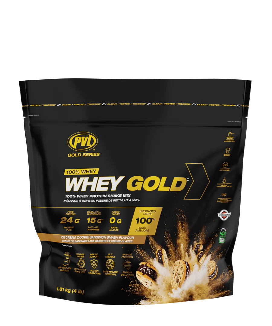 PVL Pure Vita Labs Whey Gold Ice Cream Cookie Sandwich Smash1.81 kg/4 lb