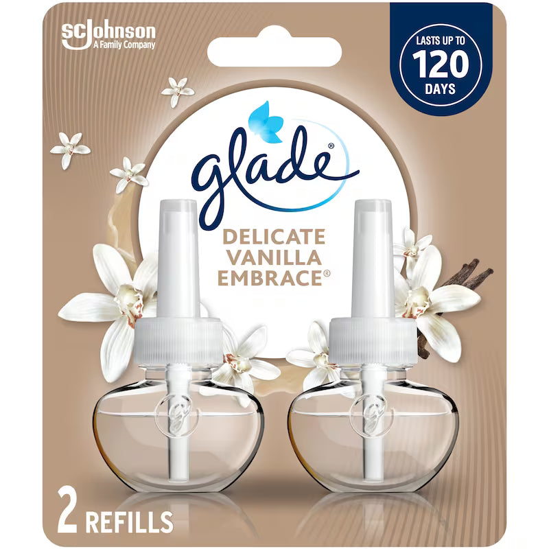 GLADE PLUGINS REFILL DELICATE VANILLA EMBRACE 2