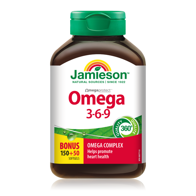 Jamieson JMS Omega 3-6-9 1200mg 150's+50 Free 150+50Softgels
