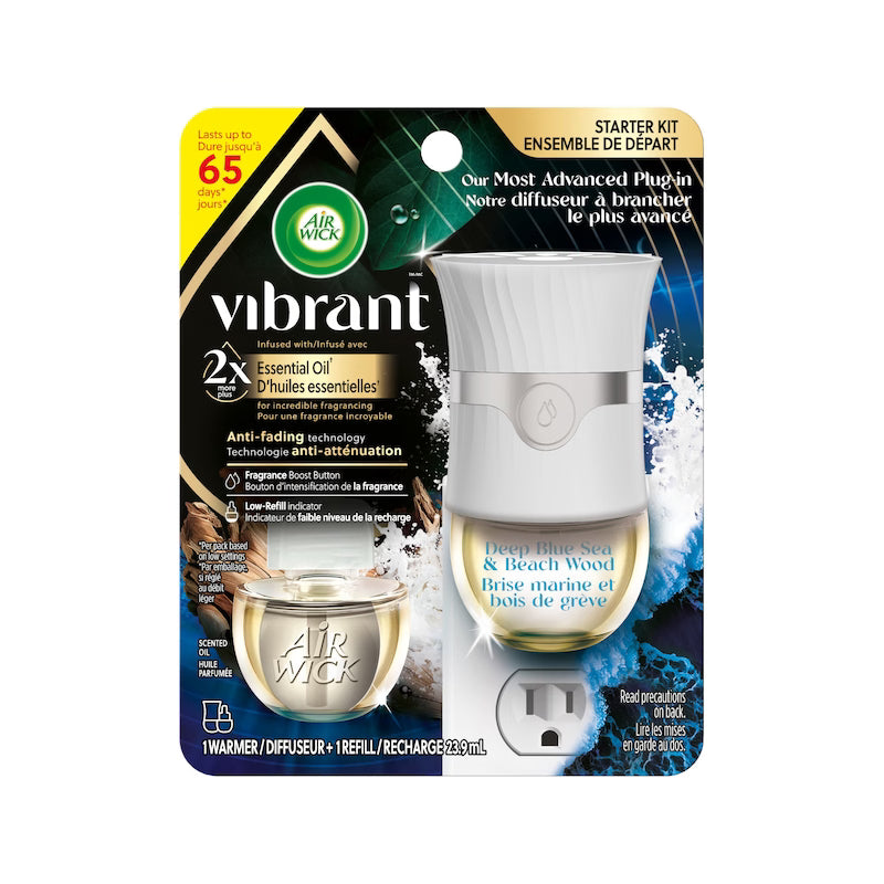 AIRWICK VIBRANT 1+1 SC OIL DP BLU SEA&BCH WD23.9ML KIT pack of 4
