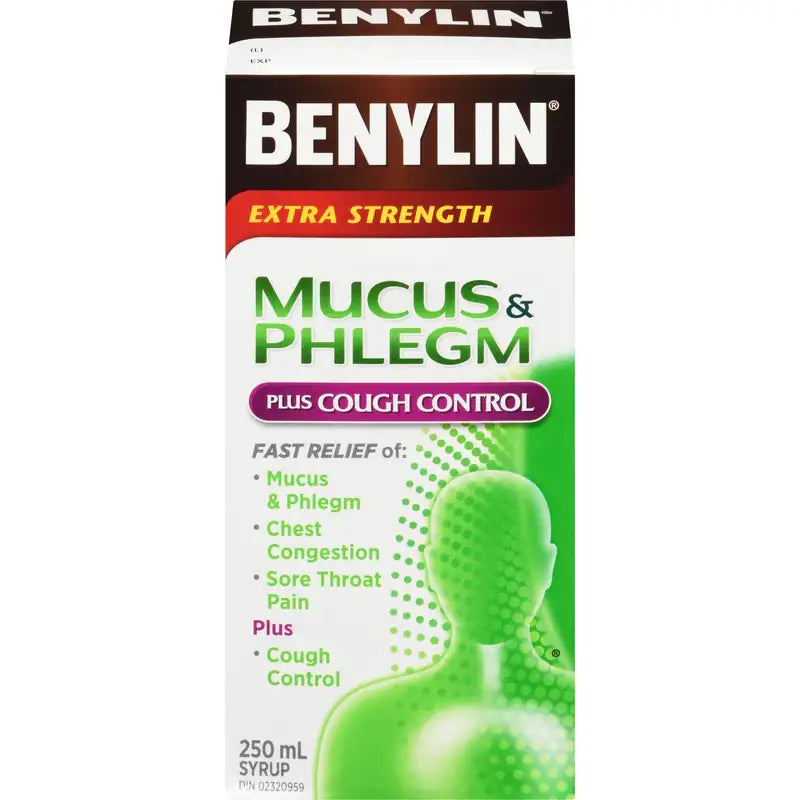 BENYLIN SYR MUCOUS COUGH CONTROL 250ML SOLUTION