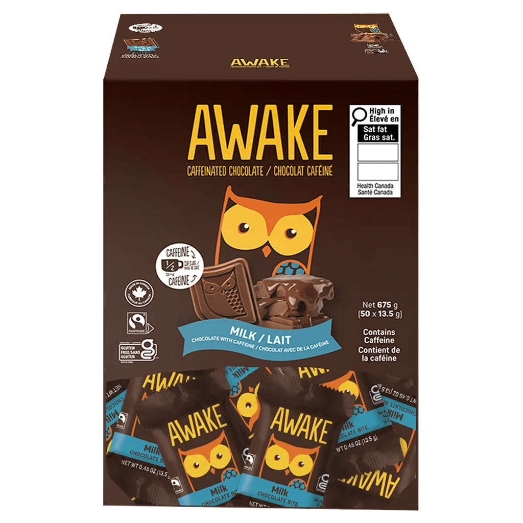 AWAKE Chocolate - Bites Singles - Milk 50ct - 50 x 13.5g