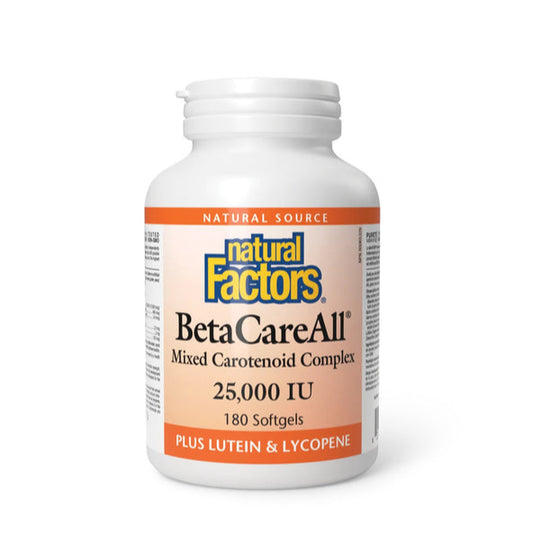 Natural Factors   BetaCareAll 25,000 IU   180 sglssgls