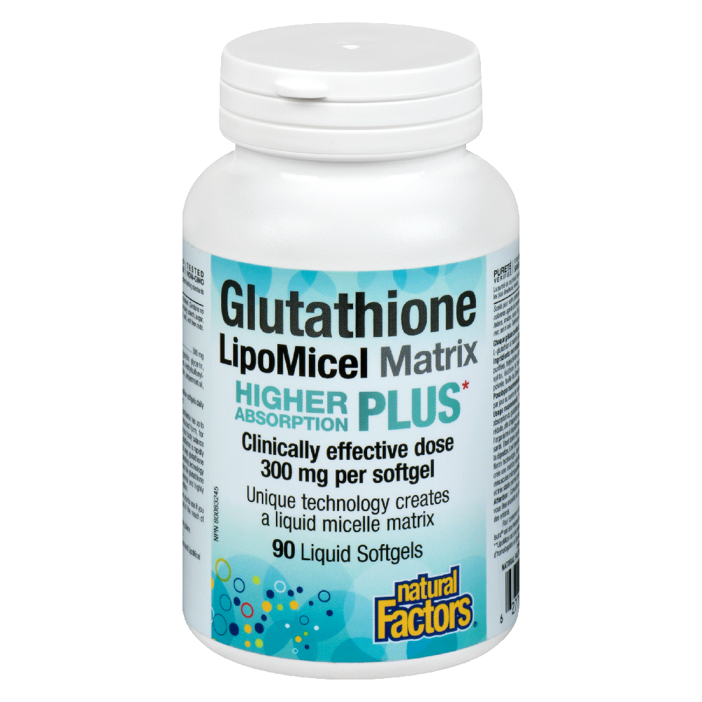 Natural Factors Glutathione LipoMicel Matrix 90 sgels