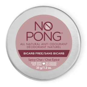 No Pong Natural Deodorant   Spicy Chai Bicarb Free 12 x 35g