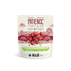 Patience Fruit & Co.   Whole&Juicy Dried Cranberries   113g