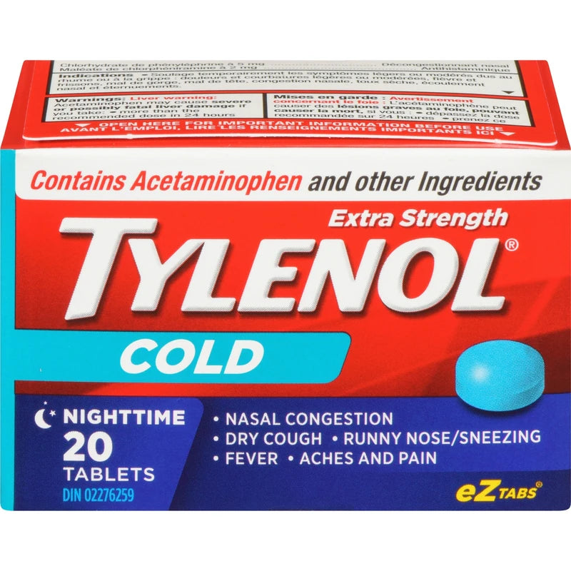 TYLENOL COLD XST NIGHT TIME TB 20 TABLET