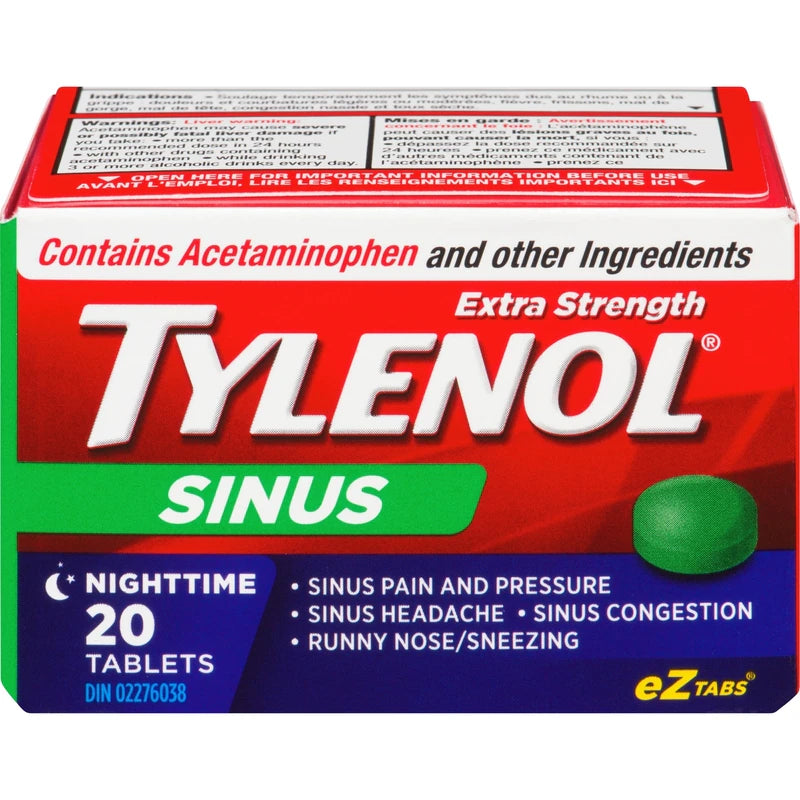 TYLENOL SINUS XST NIGHT TIME TB 20 TABLET