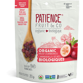 Patience Fruit & Co.   Organic Dried Cranberries 283g