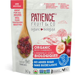 Patience Fruit & Co.   Org Cranberries - No Added Sugar  142g