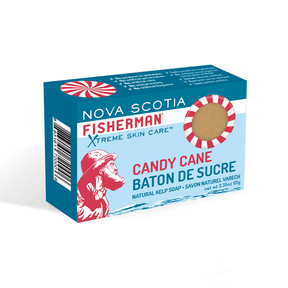 Nova Scotia Fisherman Candy Cane Soap 95g
