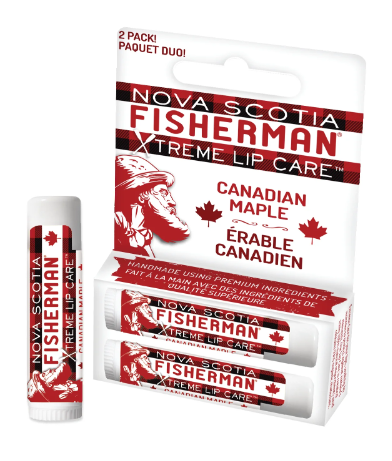 Nova Scotia Fisherman   Lip Balm DUO PACK Canadian Maple  2pk