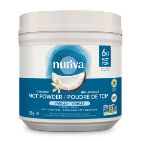 NUTIVA   - MCT Powder, Vanilla, Organic   300g