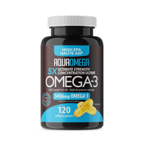 AQUAOMEGA    High EPA Fish Oil Omega3  5X - 120 softgels