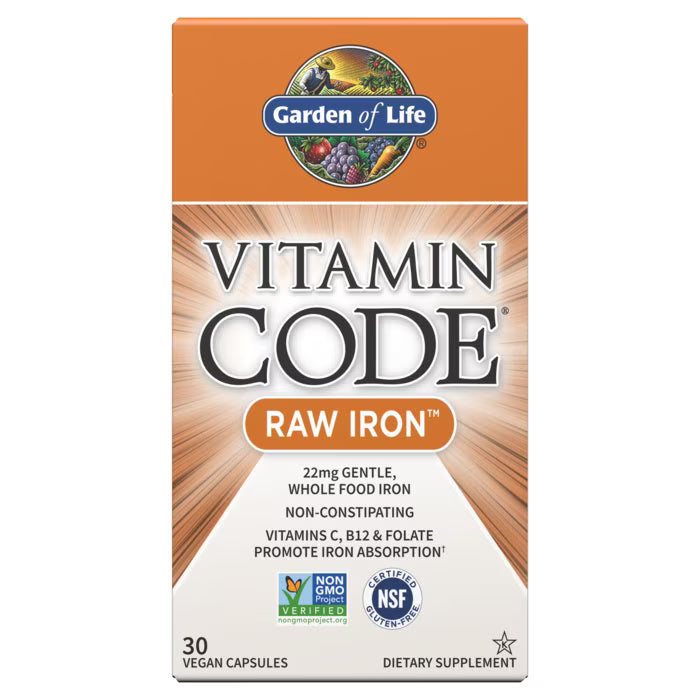 Garden of Life - Raw Iron - 30 Capsules