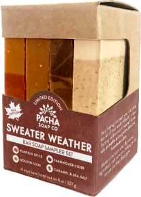 Pacha Soap Bar Soap Set, Pacha Peaces Fall 4ct