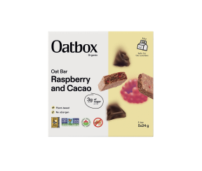 Oatbox   Oat Bar Raspberry Cocoa 12 x 5pk