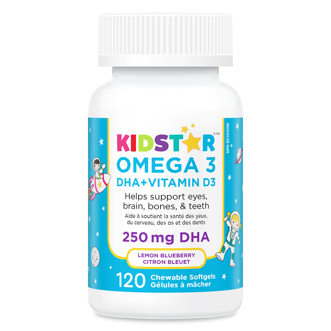 KidStar Nutrients Omega 3 250mg DHA 120ct