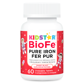 KidStar Nutrients   BioFe Pure Iron Chewable Swt Blast 60ch