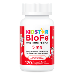 KidStar Nutrients BioFe Pure Iron Chewable Swt Blast 120ch