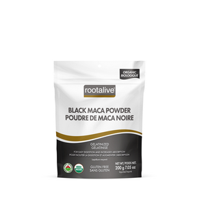 Rootalive Inc.   Organic Gelatinized Black Maca Pwd 200ea