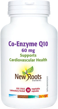 New Roots - Co-Enzyme Q10 · 60 mg 30 capsules