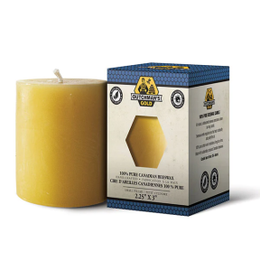 Dutchman's Gold Inc. Beeswax Candle Pillar S 2.25x3