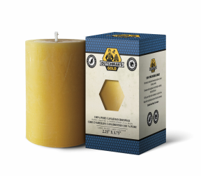 Dutchman's Gold Inc. Beeswax Candle Pillar Lg 2.25x3.75
